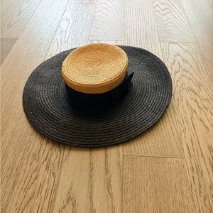 Wide-Brim Straw Sun Hat